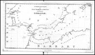 Mapa Estrecho de Gibraltar